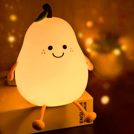 Pear Night light LED Silicone Lamp